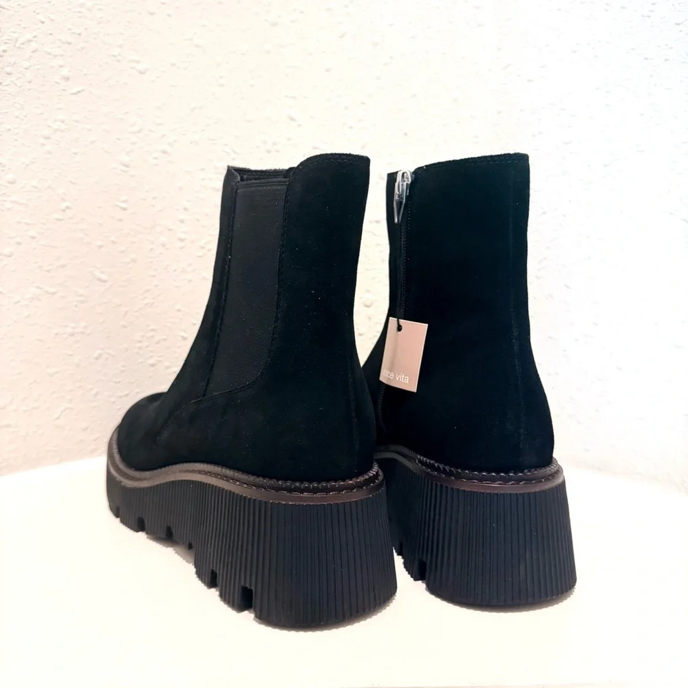 Dolce Vita Emmet Women’s Suede Black Ankle Boots Size 10 NWT
